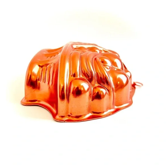 Vintage Mirro Copper-Tone Fruit Basket Jelly Mold / Kitchen Wall Farmhouse Décor - Picture 5 of 9